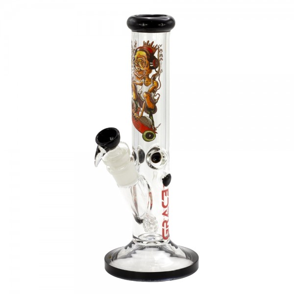 Grace Glass x Dunkees Straight Bong - H:36cm - Ø:50mm - SG:29.2/18.8mm