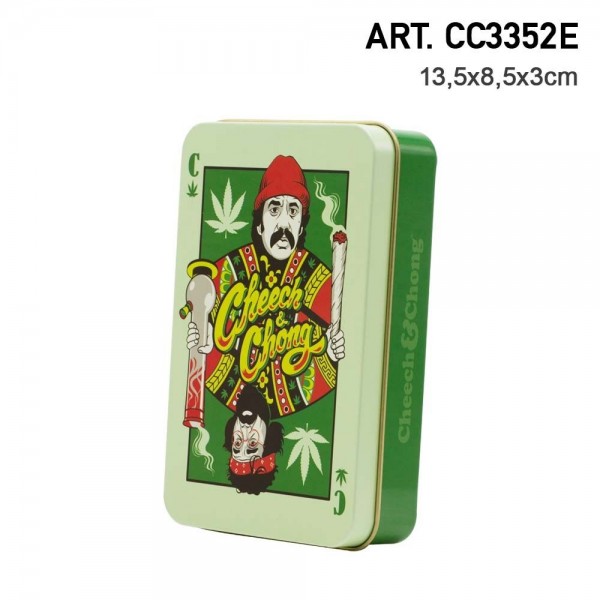 G-Rollz | Cheech &amp; Chong &#039;Playing Cards&#039; Large Storage Box 13x8.5x3 cm