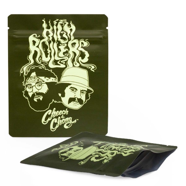 G-Rollz | 100x125mm Smellproof Bags | Cheech &amp; Chong &#039;High Rollers&#039; - 50pcs/ pack