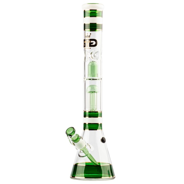 Grace Glass | Golden Line Green Beaker Bong H:46cm - Ø:50mm Socket:18.8mm