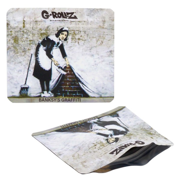 G-Rollz | Sac étanche 90x80 mm | Banksy&#039;s Graffiti &#039;Camden Maid&#039; - 50pcs/ pack