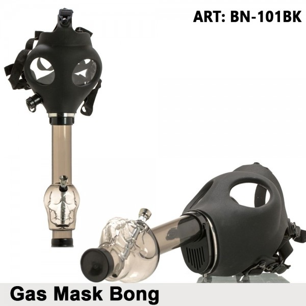skull gas mask bong
