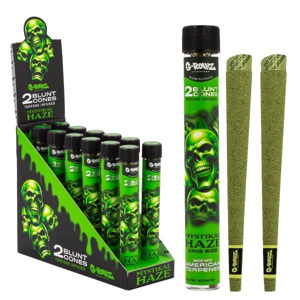 G-Rollz | &#039;Mystikal Haze&#039; Terpene Infused Blunt Cones (12 Pack Display, 24 Cones)