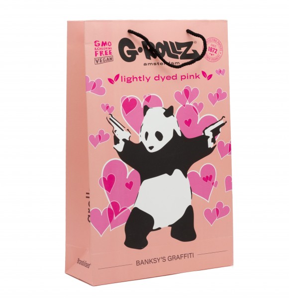 G-Rollz | Banksy&#039;s Graffiti &#039;Panda with Gun&#039; Bags minimum order 50 pcs (size 33x55cm)