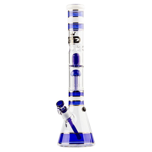 Grace Glass | Golden Line Blue Beaker Bong H:46cm - Ø:50mm Socket:18.8mm