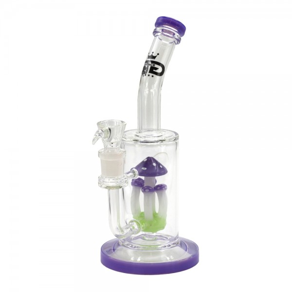 Grace Glass | Purple Mushroom Percolator Bong - H:36cm - Ø:65mm - SG:18.8mm