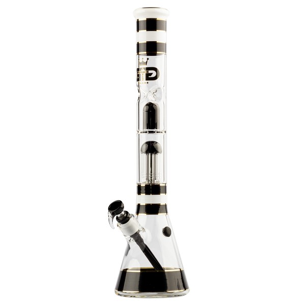 Grace Glass | Golden Line Black Beaker Bong H:46cm - Ø:50mm Socket:18.8mm