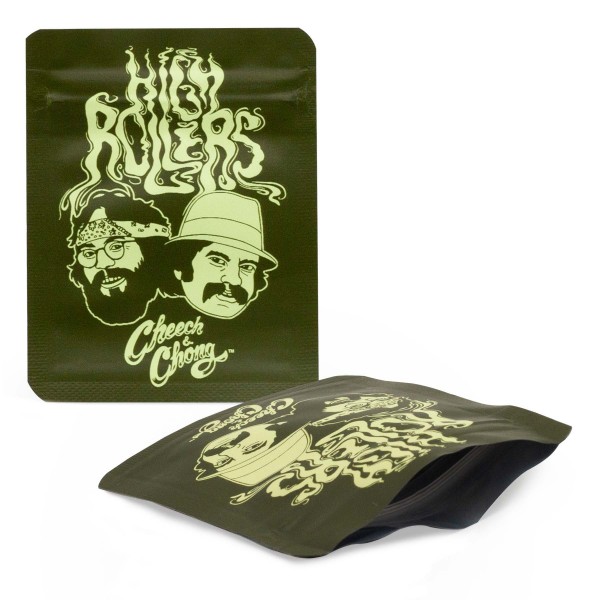 G-Rollz | 65x85mm Smellproof Bags | Cheech &amp; Chong &#039;High Rollers&#039; - 50pcs/ pack